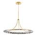 Arteriors - 89660 - One Light Chandelier - Santorini - Blue Smoke Luster