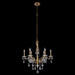 Allegri - 039071-032-FR001 - Six Light Chandelier - Venere - Historic Brass