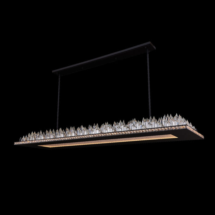 Allegri - 039162-052-FR001 - LED Island Pendant - Orizzonte - Matte Balck