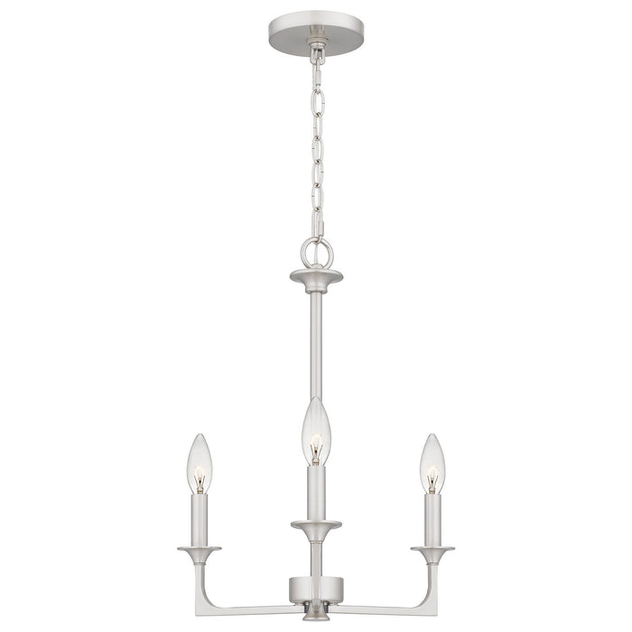 Quoizel - PRC5016BN - Three Light Chandelier - Prescott - Brushed Nickel