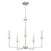 Quoizel - PRC5026BN - Five Light Chandelier - Prescott - Brushed Nickel