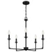 Quoizel - PRC5026MBK - Five Light Chandelier - Prescott - Matte Black