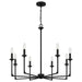 Quoizel - PRC5032MBK - Eight Light Chandelier - Prescott - Matte Black