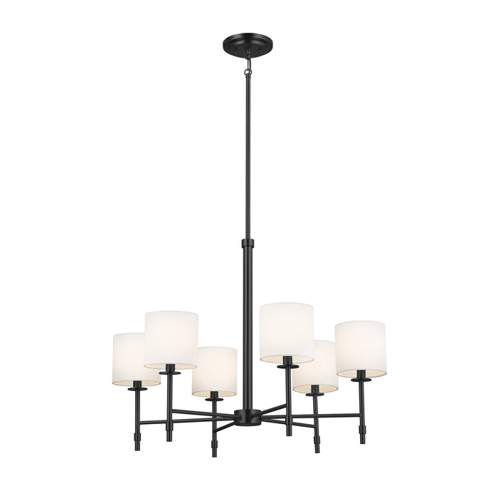 Kichler - 52500BK - Six Light Chandelier - Ali - Black