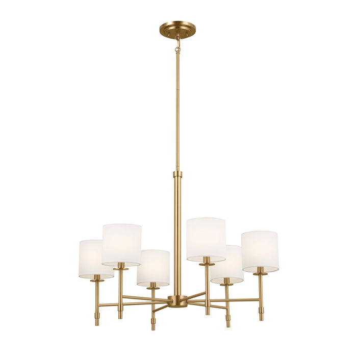 Kichler - 52500BNB - Six Light Chandelier - Ali - Brushed Natural Brass