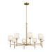 Kichler - 52502BNB - Eight Light Chandelier - Ali - Brushed Natural Brass