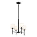 Kichler - 52504BK - Four Light Mini Chandelier - Ali - Black