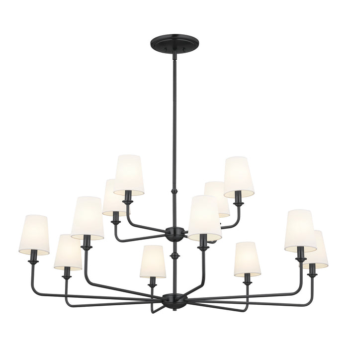 Kichler - 52518BK - 12 Light Chandelier - Pallas - Black