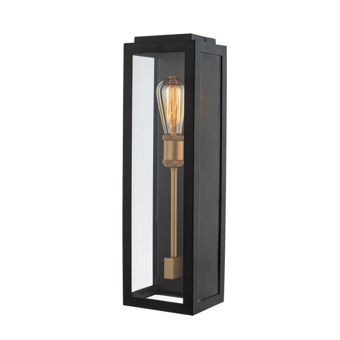 Kalco - 405520BSG - One Light Wall Sconce - Ashland - Matte Black w Sanded Gold