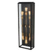 Kalco - 405522BSG - Six Light Wall Sconce - Ashland - Matte Black w Sanded Gold