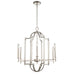 Kalco - 512972PN - Six Light Chandelier - Provence - Polished Nickel