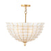 Kalco - 515145OL - Four Light Pendant - Samal - Oxidized Gold Leaf