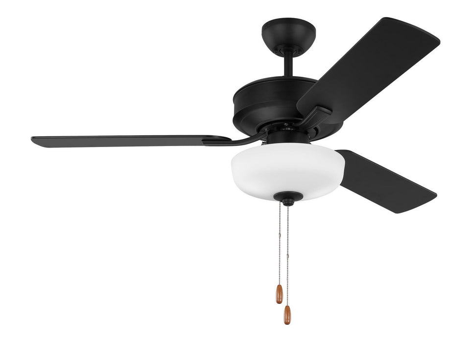 Generation Lighting. - 3LD48MBKD - 48" Ceiling Fan - Linden - Midnight Black