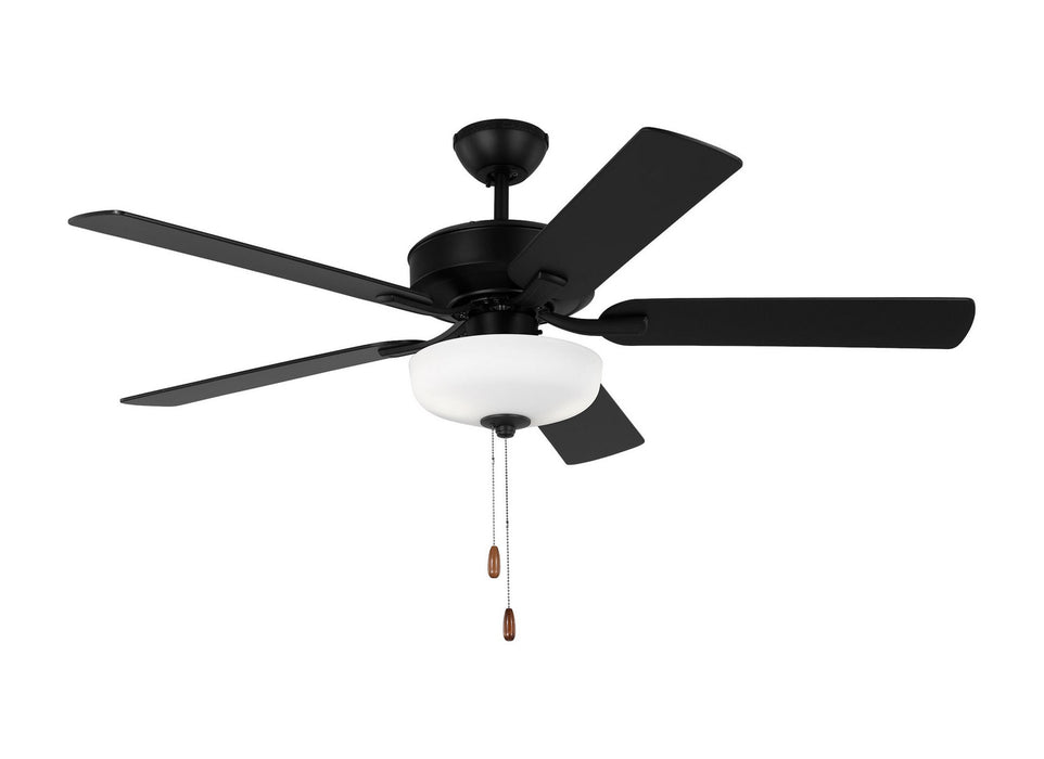 Generation Lighting. - 5LD52MBKD - 52" Ceiling Fan - Linden - Midnight Black