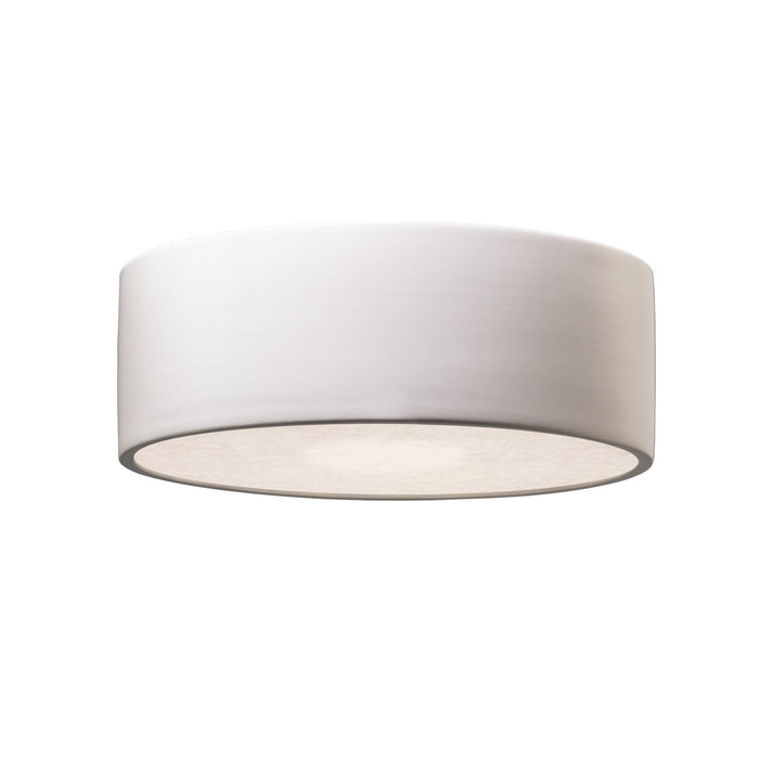 Justice Designs - CER-6290-MAT - LED Flush-Mount - Radiance - Matte White