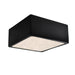 Justice Designs - CER-6295-CRB - LED Flush-Mount - Radiance - Carbon - Matte Black