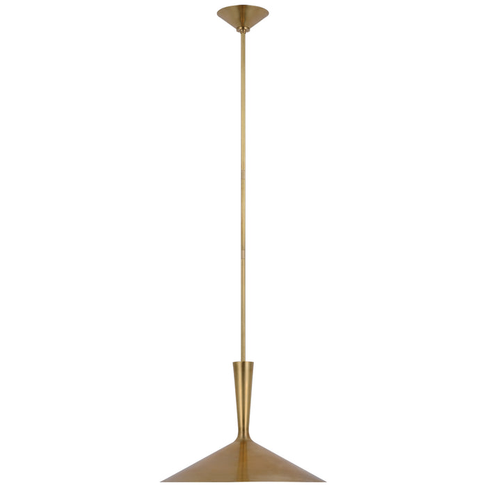 Visual Comfort Signature - ARN 5541HAB - LED Pendant - Rosetta - Hand-Rubbed Antique Brass