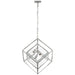 Visual Comfort Signature - KW 5024PN-CG - LED Pendant - Cubed - Polished Nickel