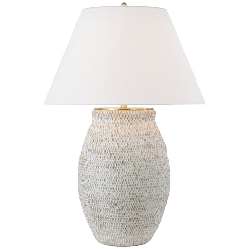 Visual Comfort Signature - MF 3002PWR-L - LED Table Lamp - Avedon - Plaster White Rattan