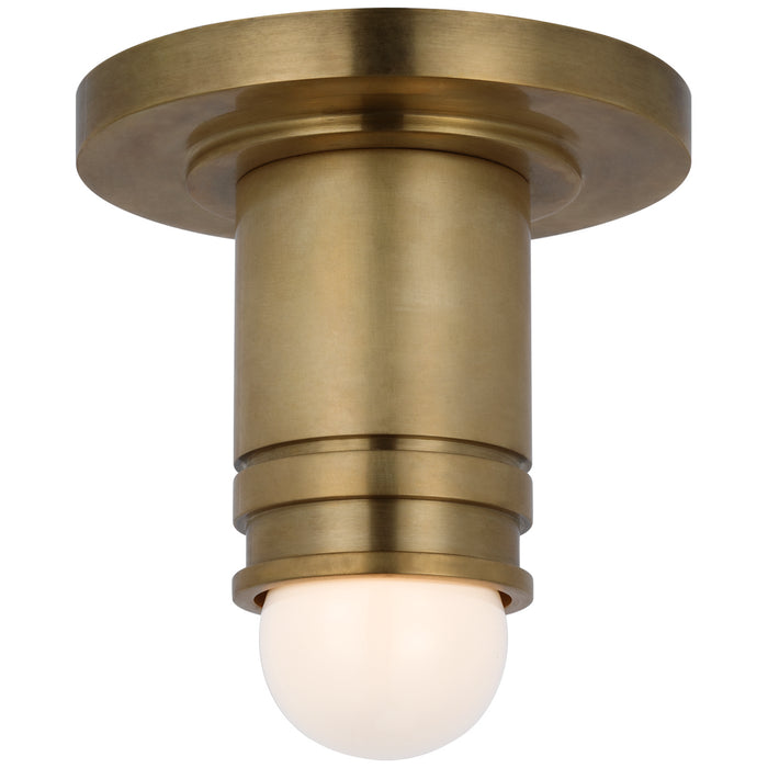 Visual Comfort Signature - TOB 4360HAB - LED Flush Mount - Top Hat - Hand-Rubbed Antique Brass