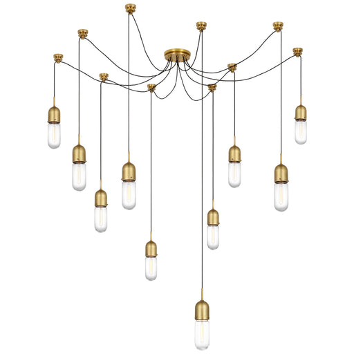 Visual Comfort Signature - TOB 5645HAB-CG-10 - LED Pendant - Junio - Hand-Rubbed Antique Brass