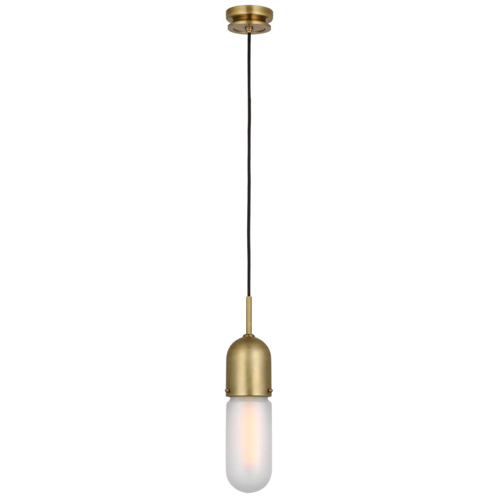 Visual Comfort Signature - TOB 5645HAB-FG-1 - LED Pendant - Junio - Hand-Rubbed Antique Brass