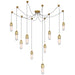 Visual Comfort Signature - TOB 5645HAB-FG-10 - LED Pendant - Junio - Hand-Rubbed Antique Brass