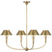 Visual Comfort Signature - TOB 5725HAB-HAB - LED Chandelier - Turlington - Hand-Rubbed Antique Brass