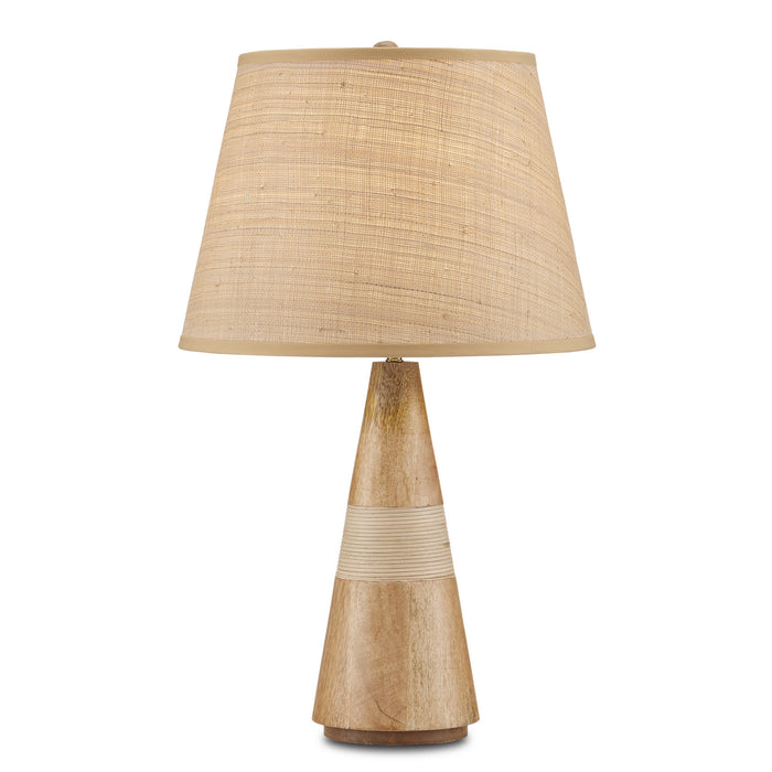 Currey and Company - 6000-0828 - One Light Table Lamp - Amalia - Natural/Brass