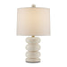 Currey and Company - 6000-0836 - One Light Table Lamp - Girault - Beige/Antique Brass