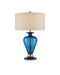 Currey and Company - 6000-0839 - One Light Table Lamp - Aladdin - Clear Blue/Antique Brass