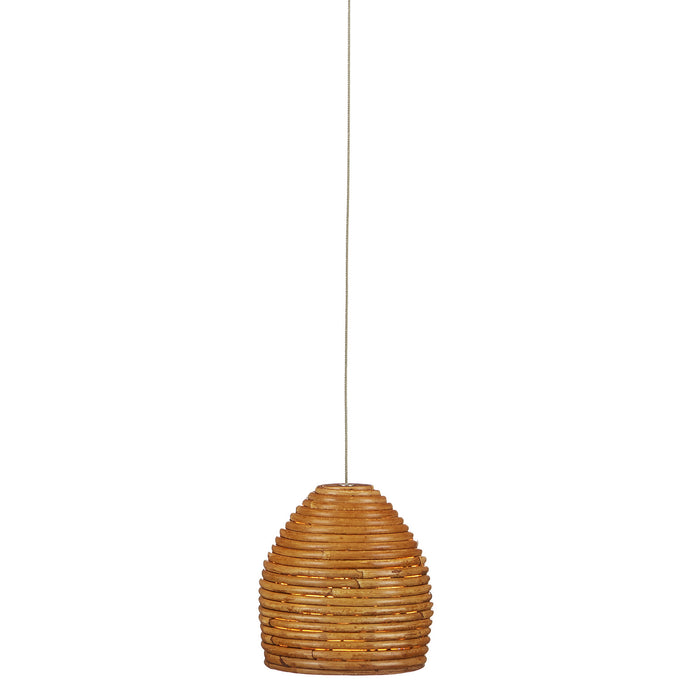 Currey and Company - 9000-0998 - One Light Pendant - Beehive - Natural