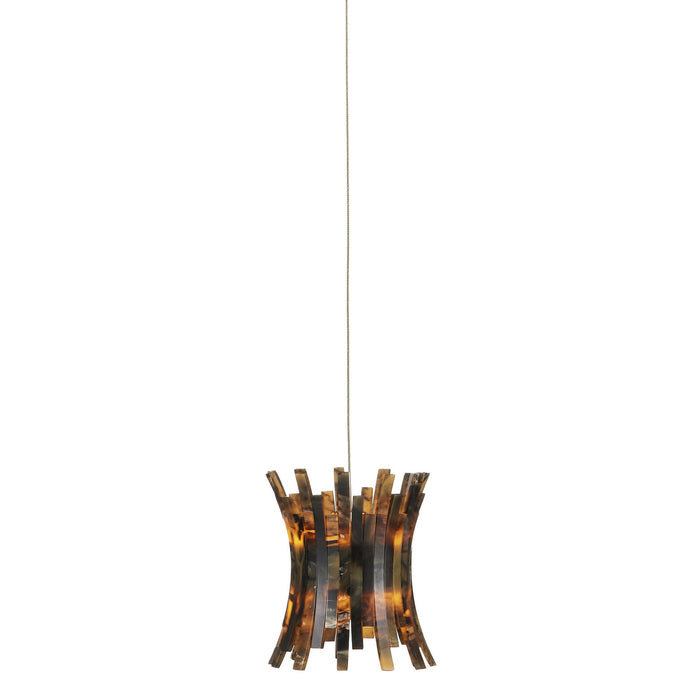 Currey and Company - 9000-1040 - One Light Pendant - Alsop - Brown/Black/Natural