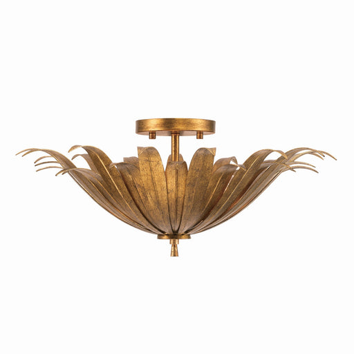 Capital Lighting - 249531AG - Three Light Semi-Flush Mount - Eden - Antique Gold