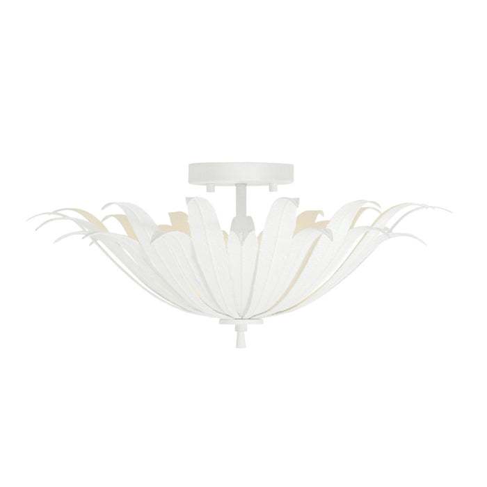 Capital Lighting - 249531XW - Three Light Semi-Flush Mount - Eden - Textured White