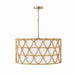 Capital Lighting - 347241MA - Four Light Pendant - Tulum - Matte Brass