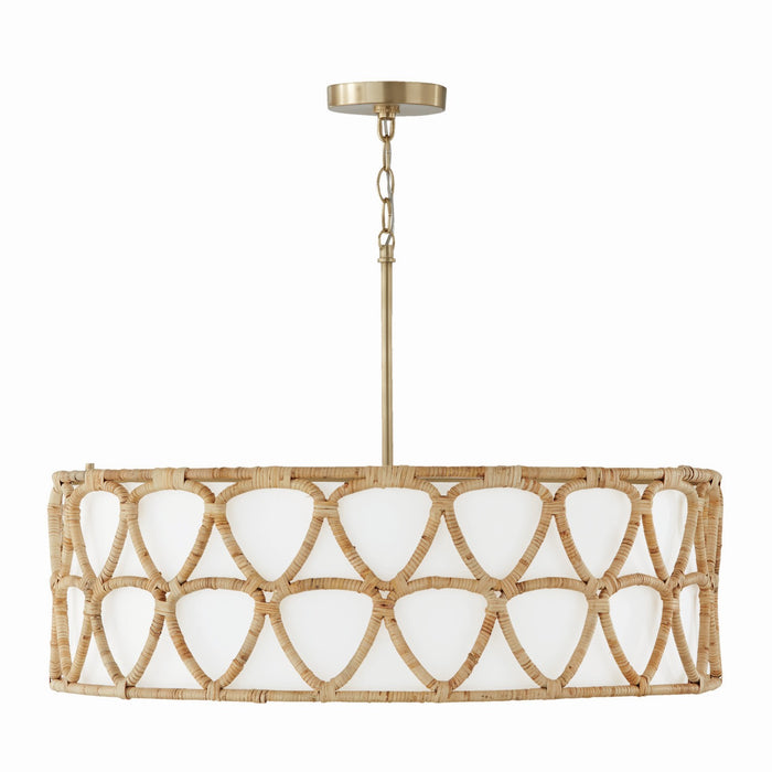 Capital Lighting - 347242MA - Four Light Pendant - Tulum - Matte Brass