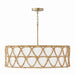 Capital Lighting - 347242MA - Four Light Pendant - Tulum - Matte Brass