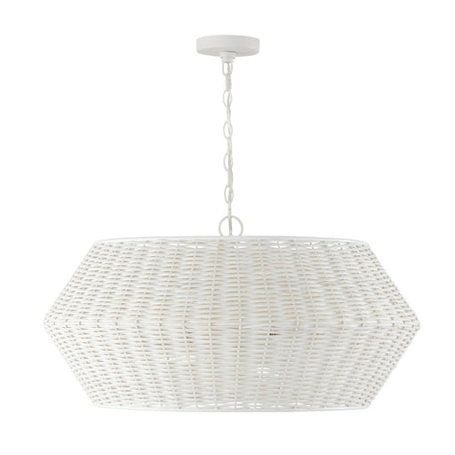 Capital Lighting - 347861HH - Six Light Pendant - Boca - Chalk White