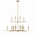 Capital Lighting - 449302MA - 20 Light Chandelier - Elora - Matte Brass