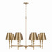 Capital Lighting - 449781AD-707 - Eight Light Chandelier - Whitney - Aged Brass