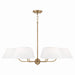 Capital Lighting - 450461AD - Six Light Chandelier - Welsley - Aged Brass