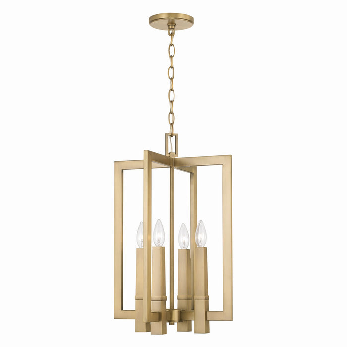 Capital Lighting - 549641AD - Four Light Foyer Pendant - Blake - Aged Brass