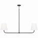 Capital Lighting - 849421MB - Two Light Island Pendant - Brody - Matte Black