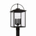 Capital Lighting - 948043BK - Four Light Outdoor Post Lantern - Bryson - Black