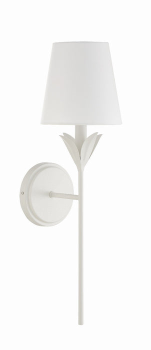 Crystorama - 531-MT - One Light Wall Sconce - Broche - Matte White