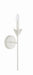 Crystorama - 531-MT - One Light Wall Sconce - Broche - Matte White