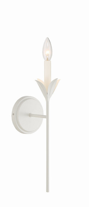 Crystorama - 531-MT - One Light Wall Sconce - Broche - Matte White