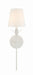 Crystorama - 531-MT - One Light Wall Sconce - Broche - Matte White