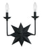 Crystorama - 9232-BK - Two Light Wall Sconce - Astro - Black